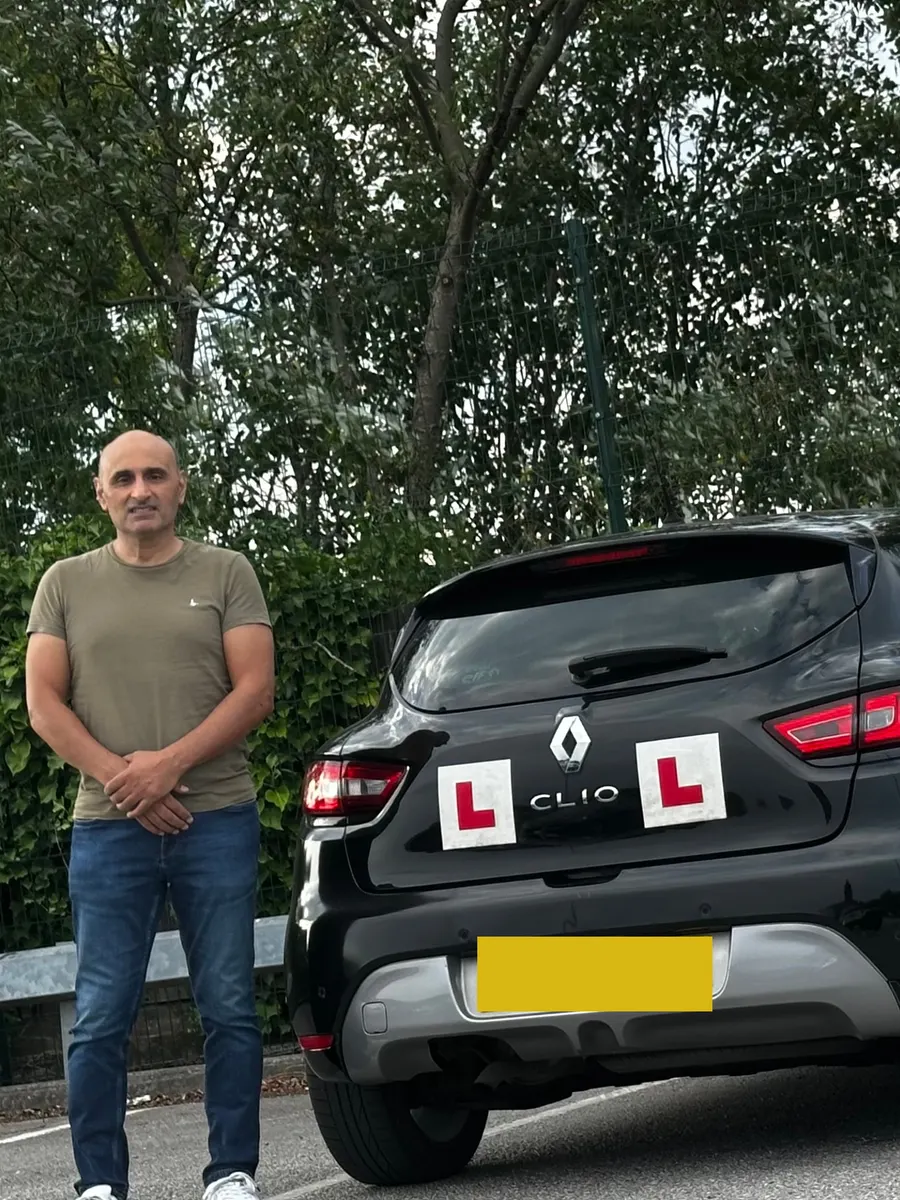 Onyx Driving — Fahim Nazir with the black Renault Clio